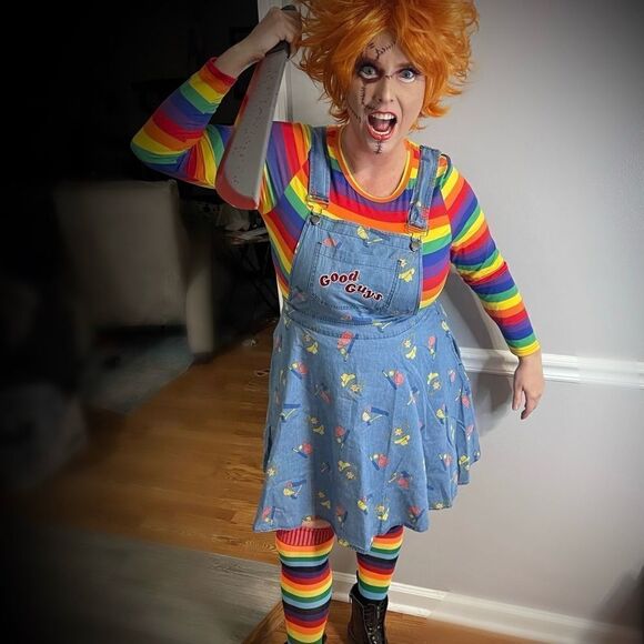 Chucky "Wanna Play" Halloween Costume -- 1X - Picture 3 of 13